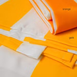 Bild des Windhager Sonnensegels Gelb-Weiss