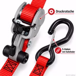 Bild des MasterLock Spanngurtes in Rot 2er Pack