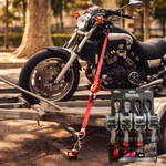 Bild des MasterLock Spanngurtes in Rot 4er Pack