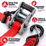 Bild des MasterLock Spanngurtes in Rot 4er Pack Bild des MasterLock Spanngurtes in Rot 4er Pack