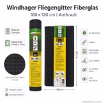 Bild des Windhager Fiberglas Fenstergitters 100x120cm