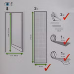 Bild des Windhager Fliegengitter Türvorhangs 95x215 in Weiß