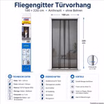 Bild des Windhager Fliegengitter Türvorhangs 100x220cm