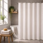 Bild des Duschvorhangs im Badezimmer