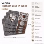 Bild des Windhager Tischsets Love in Wood Bild des Windhager Tischsets Love in Wood