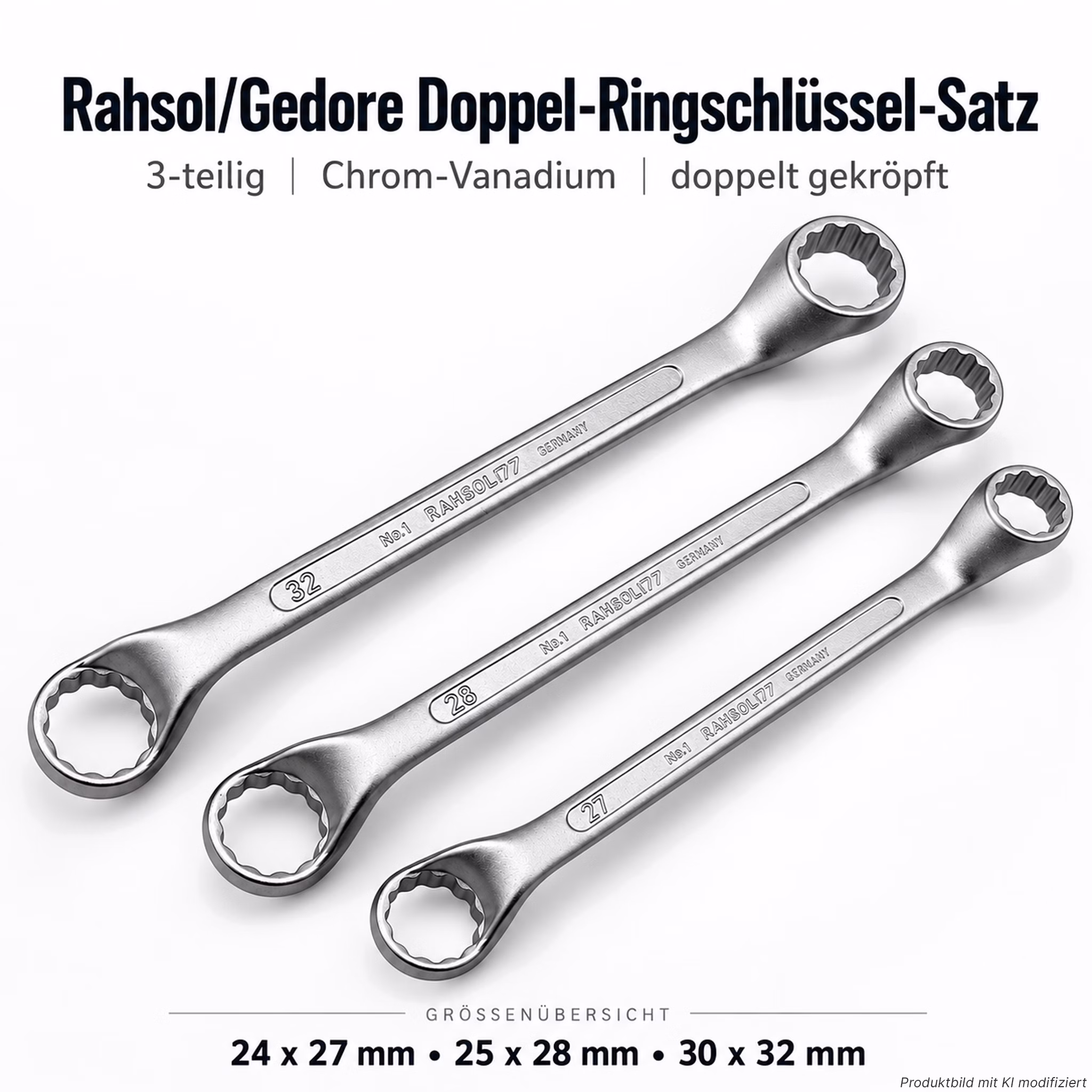 Bild des Rahsol 3er Ringschlüsselsets