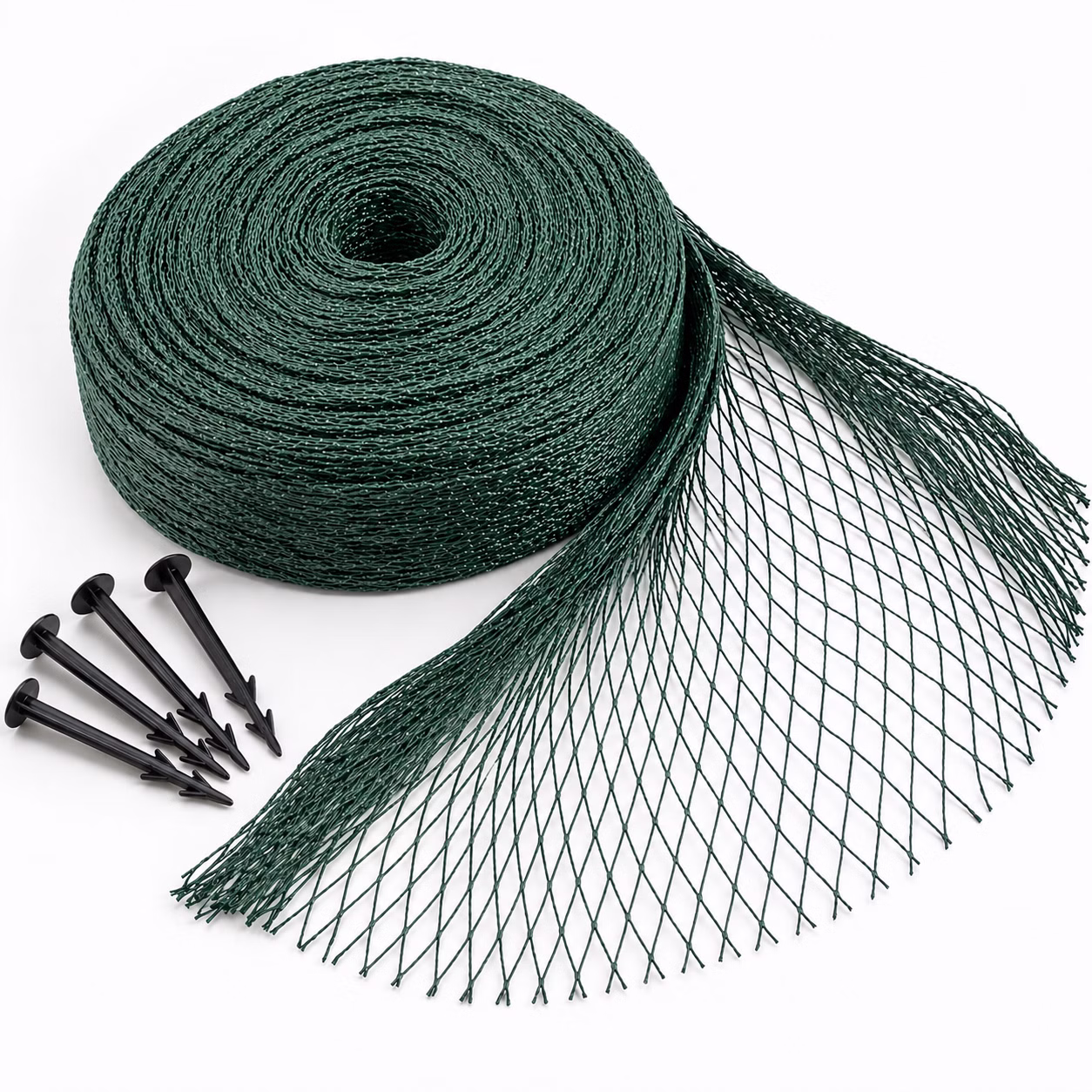 Laubschutznetz-4x10m-2.jpg Bild des Meister Laubschutznetzes zusammengerollt ohne Verpackung