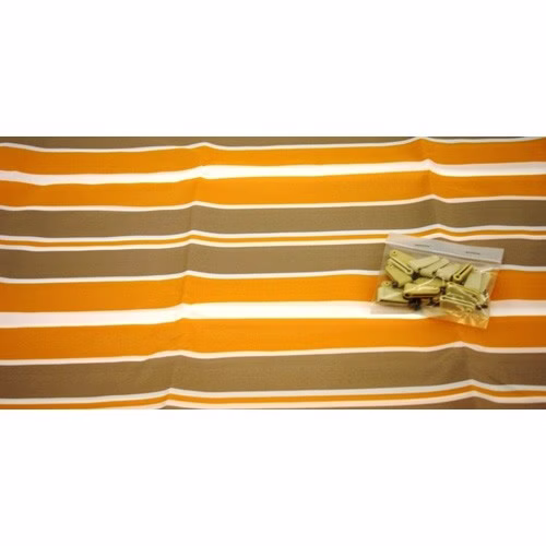 1049-orangegrauweiss.jpg Bild Markise Orange Grau