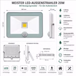 Bild des Meister LED Aussenstrahlers mit 2000 lm