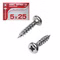 spax-5x25mm-kreuz-1.jpg Detailbild der Schrauben mit Etikett der Schraubenverpackung
