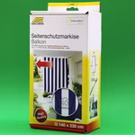 Bild der Verpackung der Seitenmarkise Balkon