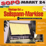 Frontansicht Verpackung Montage-Set 1 für Seilspann-Markise