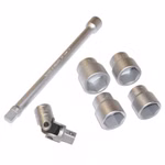 Bild von dem Stecknusssatz 6-tlg. Nüsse vorne liegend