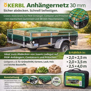 Bild des Kerbl Anhängernetzes Bild des Kerbl Anhängernetzes