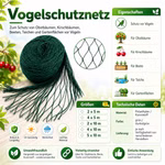 Technische Grafik des Vogelschutznetzes