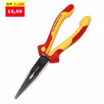 Seitliche Aufnahme der wiha Flachrundzange 200mm