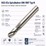 Bild des HSS-Eco Spiralbohrers Bild des HSS-Eco Spiralbohrers