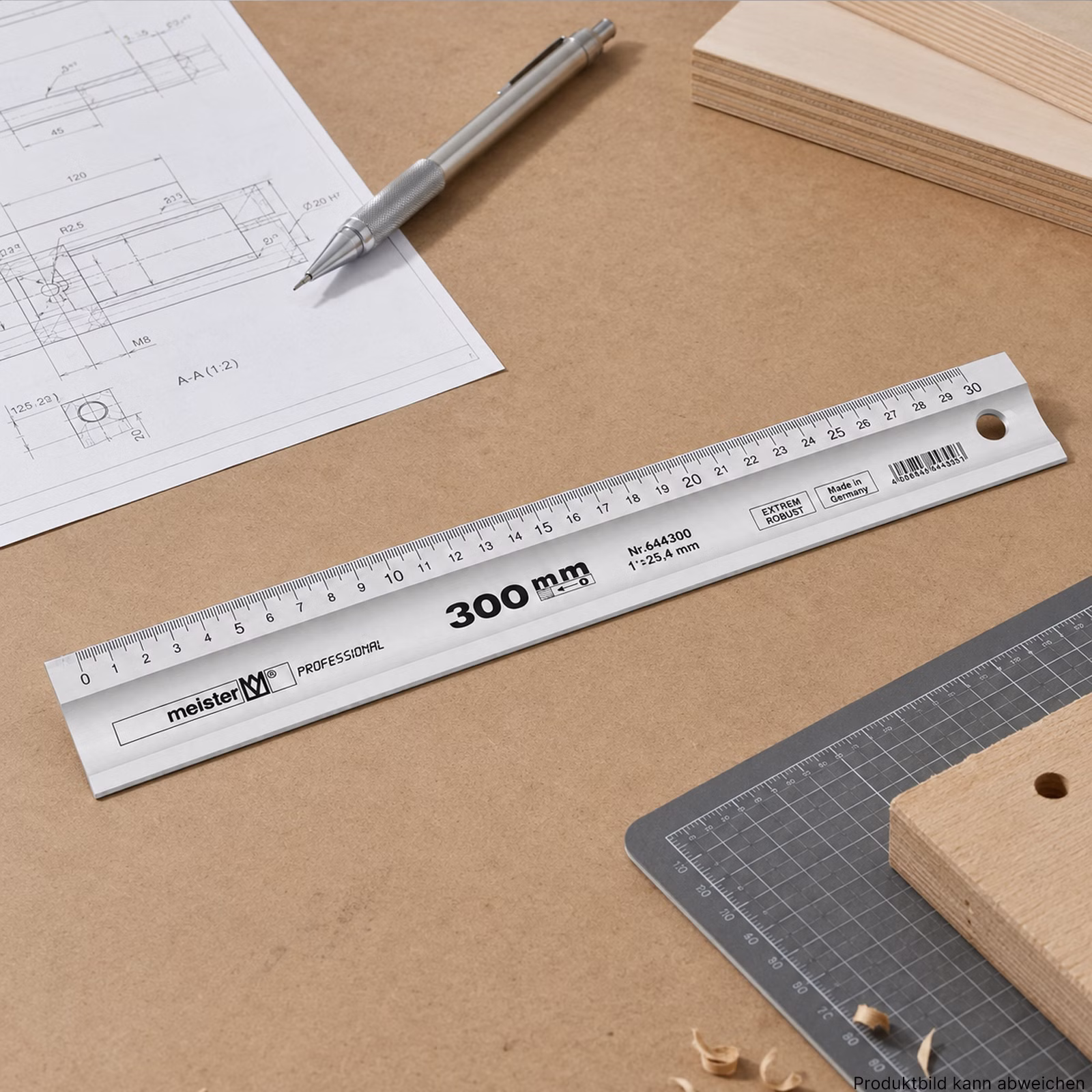 Bild des meister Alu Lineals 300mm