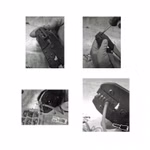 Bild der Crimpzange in verschiedenen Aktionen