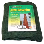 Frontaufnahme von Windhager Jute Gewebe Grün 1x3m