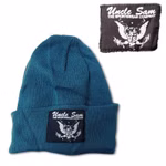 Bild der Strickmütze Uncle Sam in Blau
