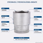 Bild der Gedore Stecknuss 22mm Bild der Gedore Stecknuss 22mm