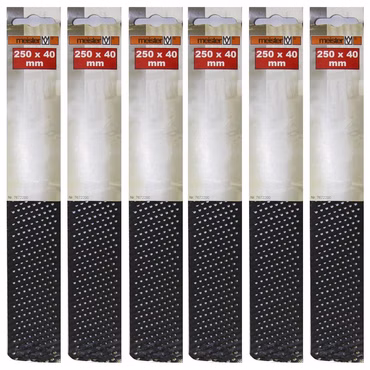 6 Verpackungen nebeneinander der Ersatzblätter für den Hobel