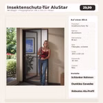 Bild der Insektenschutztür braun