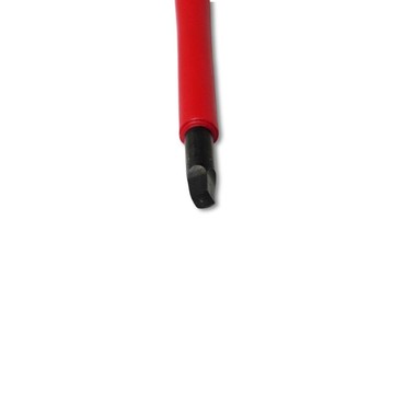 VBW VDE-Kreuzschlitz-Schraubendreher PZ/FL 1 X 80 Mm – Rot/Grau, Hergestellt In Deutschland, Für Elektrische Arbeiten