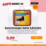 Bild der Verpackung des Adria Terracotta Sonnensegels
