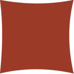 Bild des Sonnensegels in terracotta quadratisch