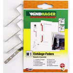 Bild der Verpackung und Einzelteile von Einhängefedern M1 16mm