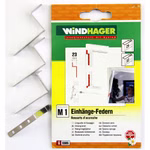 Bild der Verpackung und Einzelteile von Einhängefedern M1 23mm