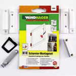 M10 Scharnier-Montageset der Firma Windhager in Weiß