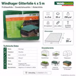 Bild der Windhager Gitterfolie 4x5m