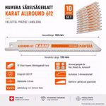 Bild des 10er Sets Säbelsägeblätter von Karat