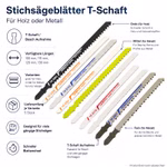 Bild der verschiedenen Gematic Tools Stichsägeblätter