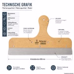 Bild des KronenHansa Flächenspachtel 400mm Bild des KronenHansa Flächenspachtel 400mm
