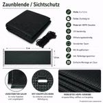Bild der Windhager Zaunblende 1,5m x 5m in Dunkelgrün Bild der Windhager Zaunblende 1,5m x 5m in Dunkelgrün