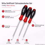 Bild des wiha SoftFinish 3er Sets Schraubendreher