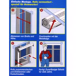 Bild des Windhager RhinoScreen Braun 130x160cm Fenstergitterrollos Bild mit Informationen der Verpackung