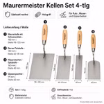 Bild des Maurermeister Kellensets Bild des Maurermeister Kellensets