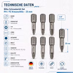 Bild der unterschiedlichen Wiha Bits