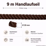 Bild des 9m Handlaufsseils Ø 30 mm Bild des 9m Handlaufsseils Ø 30 mm