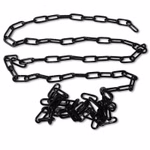 Bild der schwarzen Stahlkette 6mm