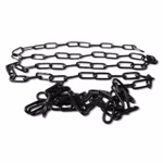 Bild der schwarzen Stahlkette 6mm