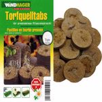 Bild der Torf-Quelltabs mit Verpackung