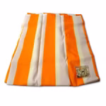 Sonnensegel in orange-weiss