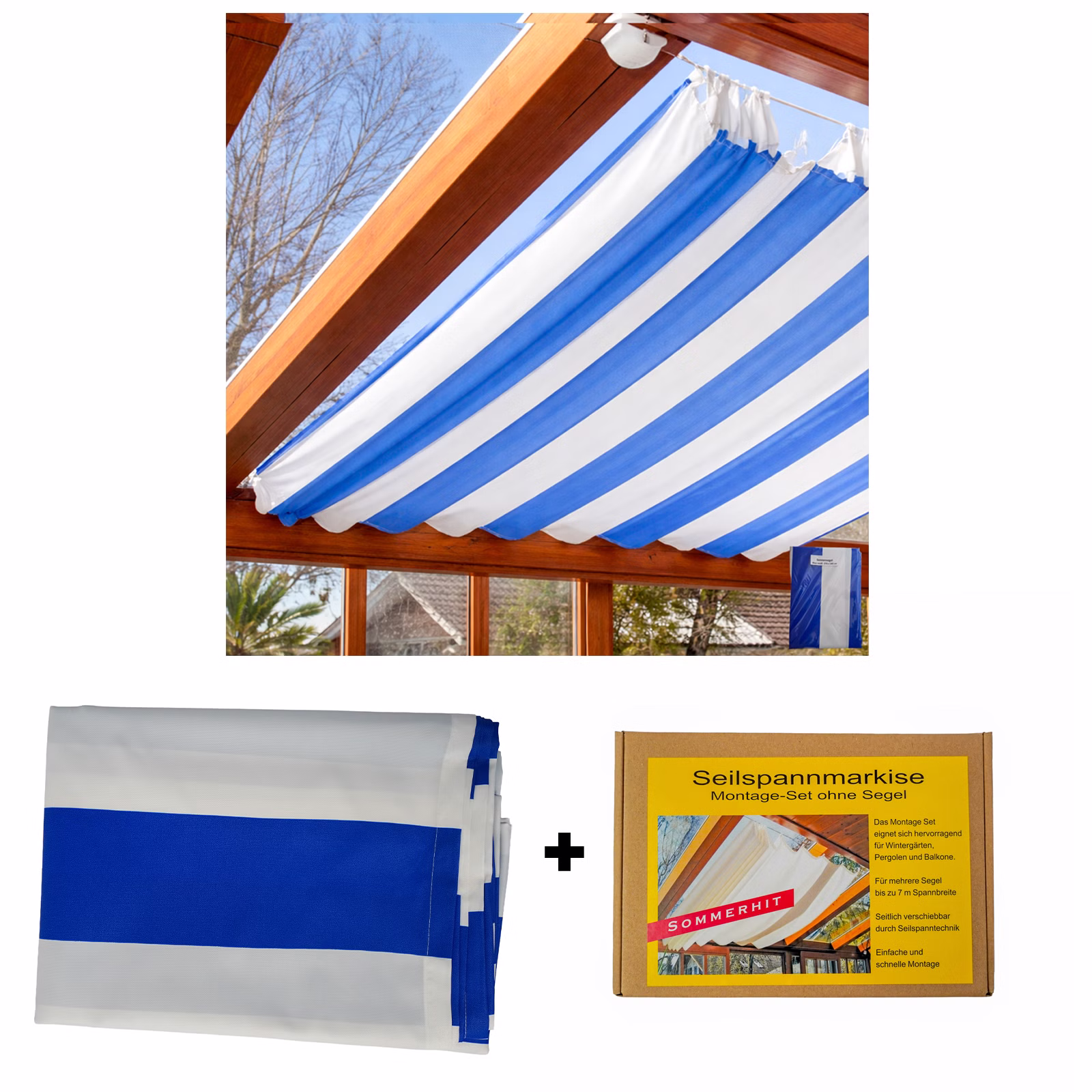 Bild der verschiedenen Windhager Sonnensegels Bild der verschiedenen Windhager Sonnensegels