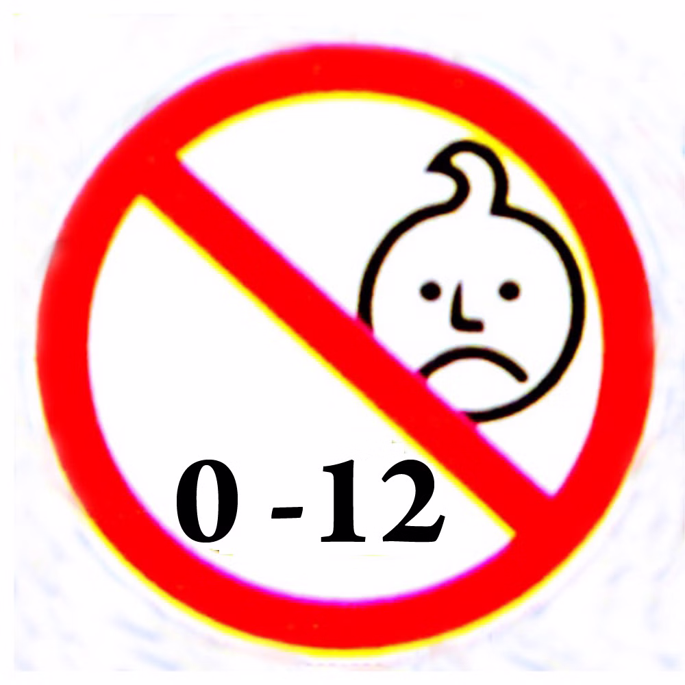 0-12-jahre.jpg Piktogramm Nicht für Kinder unter 12 Jahren geeignet
